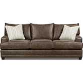 Kennedy 91" Sofa in Bourbon Brown Microsuede